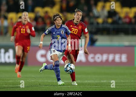 Wellington, New Zealand. 31st July, 2023. Hinata MIYAZAWA (JPN), Jul 31, 2023 - Football/Soccer : #7 Hinata MIYAZAWA of Japan runs with the ball during the FIFA Womens World Cup Australia & New Zealand 2023 Group C match between Japan and Spain at Wellington Regional Stadium in Wellington, New Zealand. Credit: AFLO/Alamy Live News Stock Photo