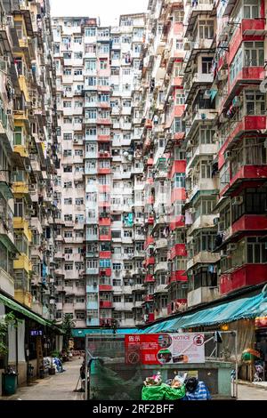 Yick Fat public housing apartment building, Hong Kong, SAR, China Stock Photo