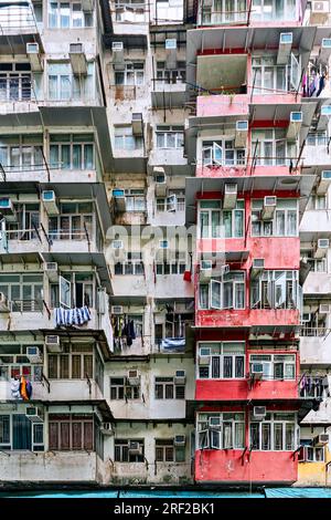 Yick Fat public housing apartment building, Hong Kong, SAR, China Stock Photo