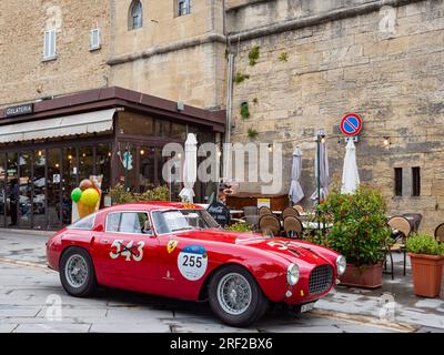 1953 FERRARI 250 MM BERLINETTA PININ FARINA, Mille Miglia 2023, day2 at San Marino Stock Photo