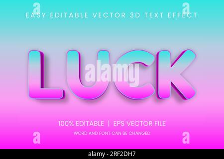 3d editable text effect, Stylish editable font design, text effect font Stock Vector