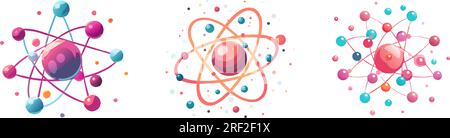 vector molecules. chemical molecules design.colorful molecular cells vector ilustration on white background Stock Vector
