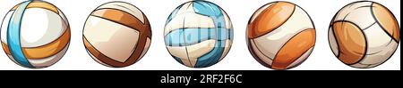 vector basketball balls. competiton balls sets. football set vector illustration on white background Stock Vector