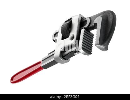 Pipe wrench isolated on white - clipping path included Stock Photo