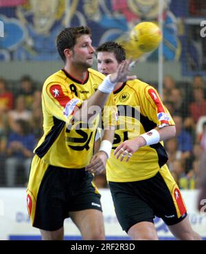 ARCHIVE PHOTO: Daniel STEPHAN turns 50 on August 3, 2023, 07SN STEPHAN180704SP.jpg Daniel STEPHAN, Germany, handball, German national handball team, DHB team, action, portrait format, in the international game Germany - Russia 27:34, 18.07.2004 . ?SVEN SIMON#Prinzess-Luise-Str.41#45479 M uelheim / R uhr#tel.0208/9413250 fax:0208/9413260 Account 1428150 Commerzbank E ssen BLZ 36040039 www.photopool.de. Stock Photo