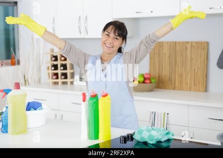 portrait of a happy elderly woman Stock Photo