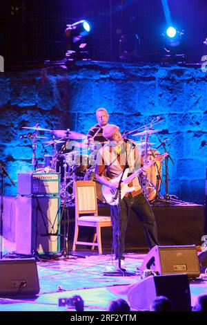 July 30, 2023, Carthage, Tunis, Tunisia: Concert by American star Ben Harper, singer-songwriter as part of the 57th edition of the Carthage International Festival. (Credit Image: © Chokri Mahjoub/ZUMA Press Wire) EDITORIAL USAGE ONLY! Not for Commercial USAGE! Stock Photo