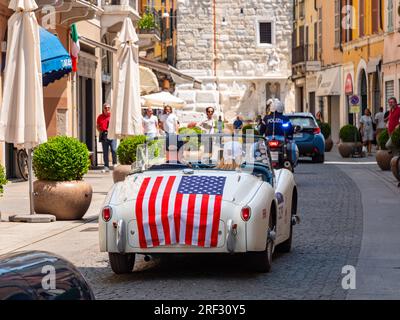 1956 TRIUMPH TR 3 SPORTS, Mille Miglia 2023, day5 at Brescia Stock Photo