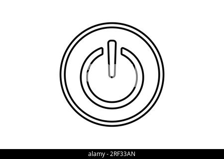 Toggle Switch icon. icon related to on or off switch for various settings. line icon style. Simple vector design editable Stock Vector