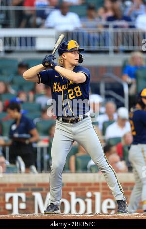 ATLANTA, GA - MAY 28: William Contreras (24) bats during the