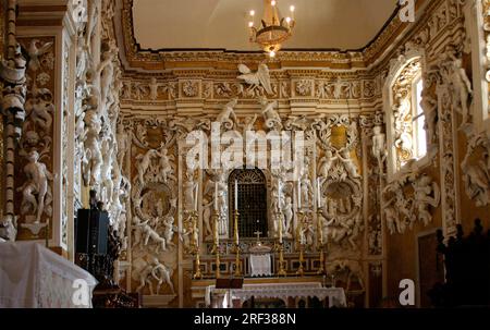 Italy Sicily Madonie Park Castelbuono  castle of Ventimiglia  Chapel Stock Photo