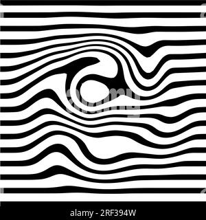 Vector line vector abstract texture background, black white . Illustration for background Stock Vector