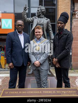 Belfast Lord Mayor Ryan Murphy with Belfast Zoo staff at the official ...