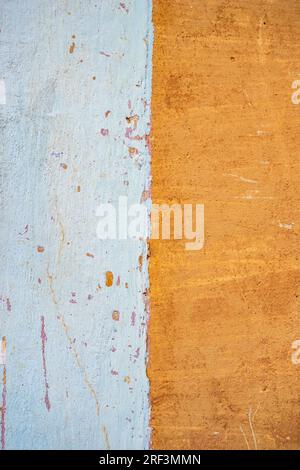 Vibrant yellow brick wall backdrop with textured pattern. Stock Photo
