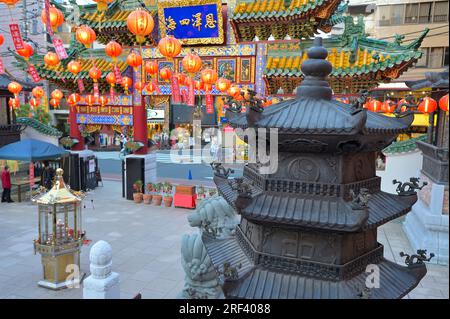 The Chinese Ma Zhu Miao Temple in Yokohama 's Chinatown, Kanagawa JP Stock Photo
