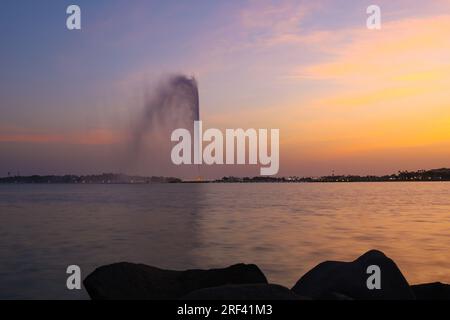 Jeddah Fountain - city Landmark - Saudi Arabia Stock Photo