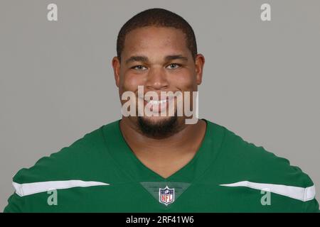 This is a 2023 photo of Zonovan Knight of the New York Jets NFL football  team. This image reflects the New York Jets active roster as of Wednesday,  July 19, 2023 when