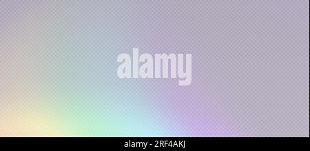 Rainbow refraction overlay, prism light effect, leak flare. Stock Vector