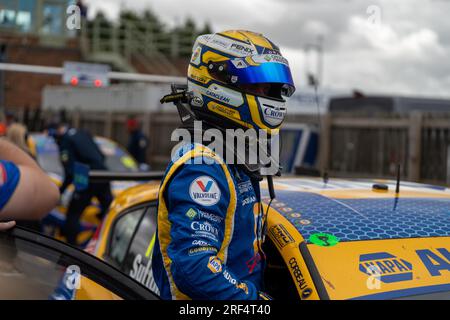 Darlington, UK. 30th July, 2023. Round 16 during the British Touring Car Championship at Croft Circuit, Darlington, UK on 30 July 2023. Photo by Chris Williams. Editorial use only, license required for commercial use. No use in betting, games or a single club/league/player publications. Credit: UK Sports Pics Ltd/Alamy Live News Stock Photo