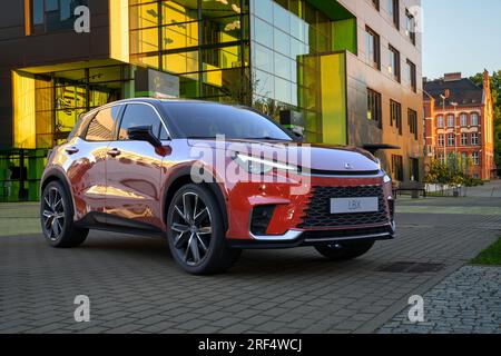 New Lexus LBX - eye-catching design, new generation hybrid powertrain Stock Photo