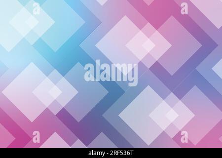 Square shaped blue and pink abstract background Stock Photo