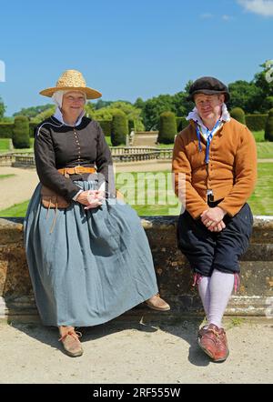 Staff at Montacute House, Somerset Stock Photo