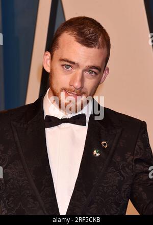 **FILE PHOTO** Angus Cloud Has Passed Away. BEVERLY HILLS, CA - MARCH 27: Angus Cloud attends the 2022 Vanity Fair Oscar Party hosted by Radhika Jones at Wallis Annenberg Center for the Performing Arts on March 27, 2022 in Beverly Hills, California. Credit: Jeffrey Mayer/JTMPhotos/MediaPunch Stock Photo