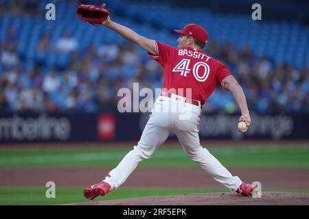 Baltimore Orioles' Adley Rutschman follows through on a swing during the  first inning of a baseball game between the Baltimore Orioles and the  Toronto Blue Jays, Thursday, Aug. 24, 2023, in Baltimore.