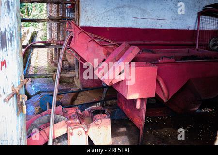 coffee dryer greenhouse solar dryer Structure for drying the coffee beans in Kenya Solar dryers were designed to provide efficient drying even in hazy Stock Photo