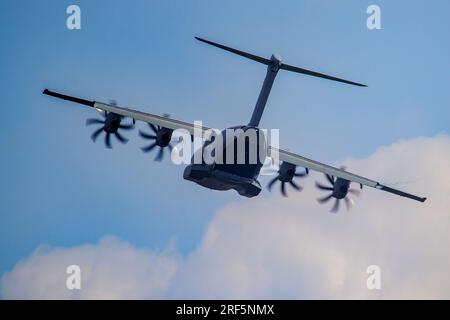 Airbus A400M in flight Stock Photo