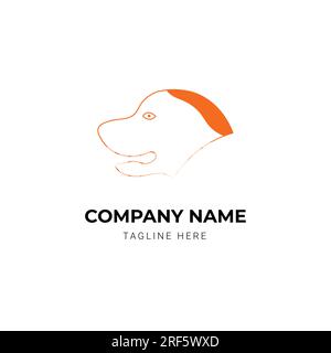 modern animal face logo design Stock Vector