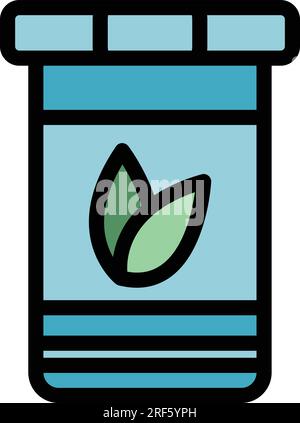 Vegan eating icon outline vector. Food nut. Soy seed color flat Stock Vector