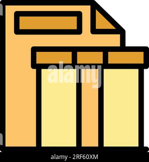 Parcel order icon outline vector. Online write. People claim color flat Stock Vector
