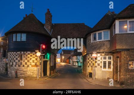 England, Kent, Sandwich, Sandwich Toll Bridge Stock Photo