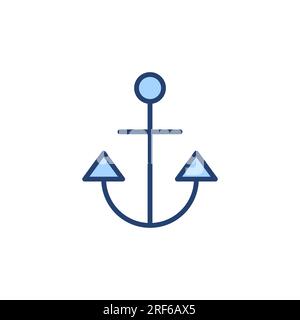 Anchor icon vector. Anchor sign and symbol. Anchor marine icon. Stock Vector