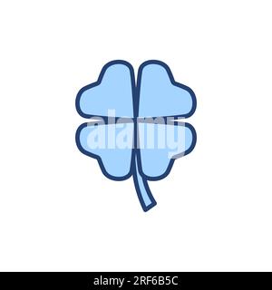 Clover icon vector. clover sign and symbol. four leaf clover icon. Stock Vector