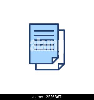 Document icon vector. Paper sign and symbol. File Icon Stock Vector