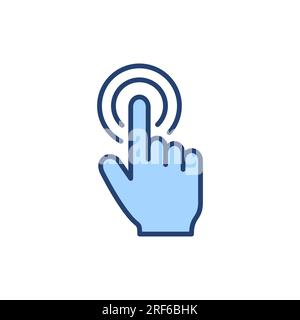 Hand cursor icon vector. cursor sign and symbol. hand cursor icon clik Stock Vector