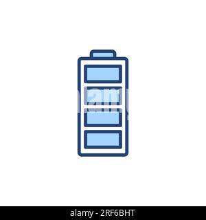 Battery icon vector. battery Charging sign. battery charge level Stock Vector