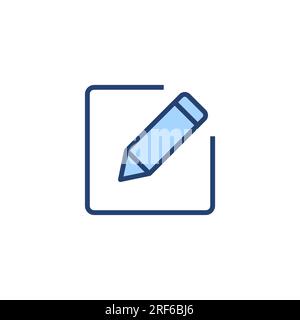 Edit icon vector. edit document sign and symbol. edit text icon. pencil. sign up Stock Vector