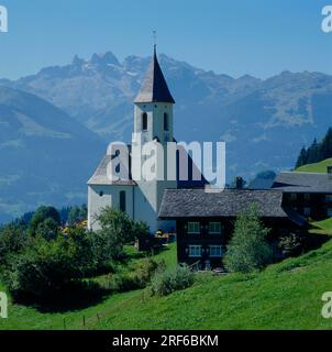 Innerberg near Schruns-Tschagguns in the Montafon, i. H. the Three Towers A-Austria/Vorarlberg Stock Photo