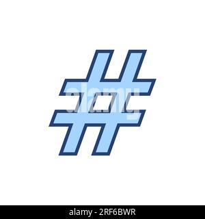 Hashtag icon vector. hashtag sign and symbol Stock Vector