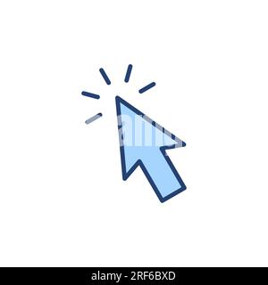 Click icon vector. pointer arrow sign and symbol. cursor icon Stock Vector