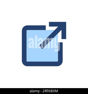 External link icon vector. link sign and symbol. hyperlink symbol Stock Vector