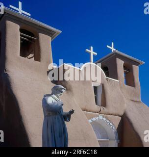 USA, NM, Ranchos de Taos, San Francisco de Asis Church Stock Photo