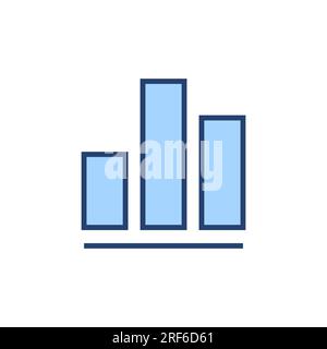 Growing graph icon vector. Chart sign and symbol. diagram icon Stock Vector