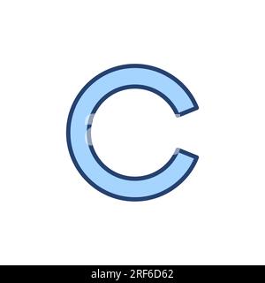 Copyright icon vector. copyright sign and symbol Stock Vector