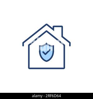 home insurance icon vector. home protection sign and symbol Stock Vector