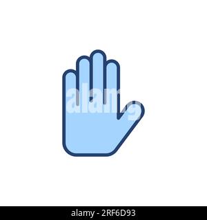 Hand icon vector. hand sign and symbol. palm Stock Vector