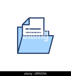 Folder icon vector. folder sign and symbol Stock Vector